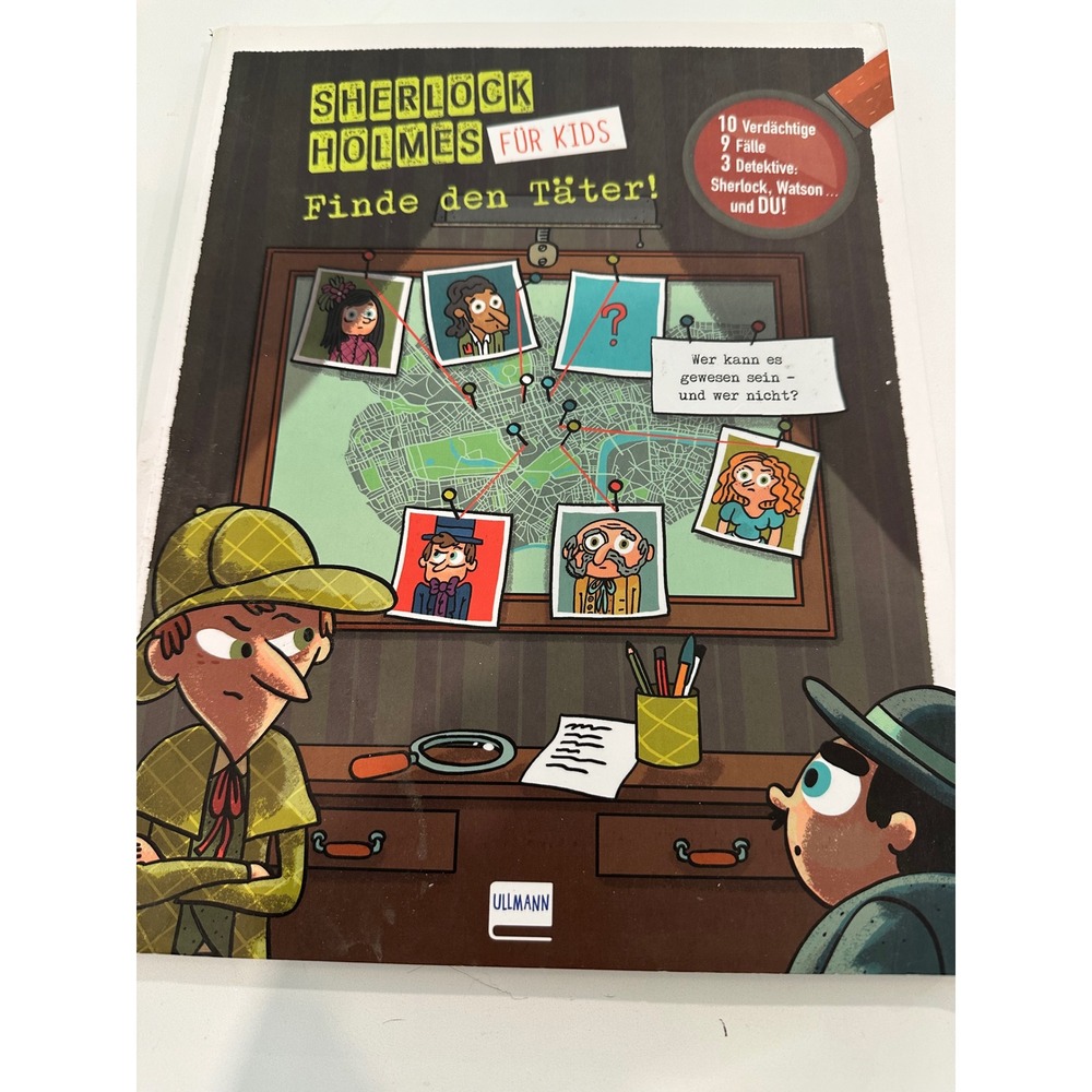Sherlock Holmes fur Kids Finde den Tater German Childrens Mystery Activity Book